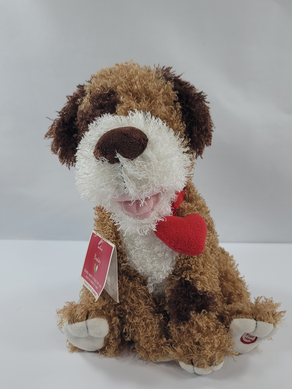 Hallmark 12" Buddy Sound & Motion Plush Animated Dog Asks for Hugs